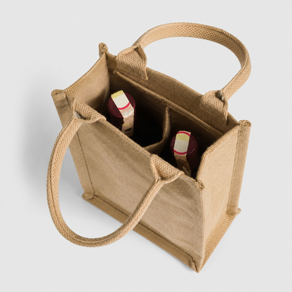 Wholesale jute wine packaging bags for businesses
