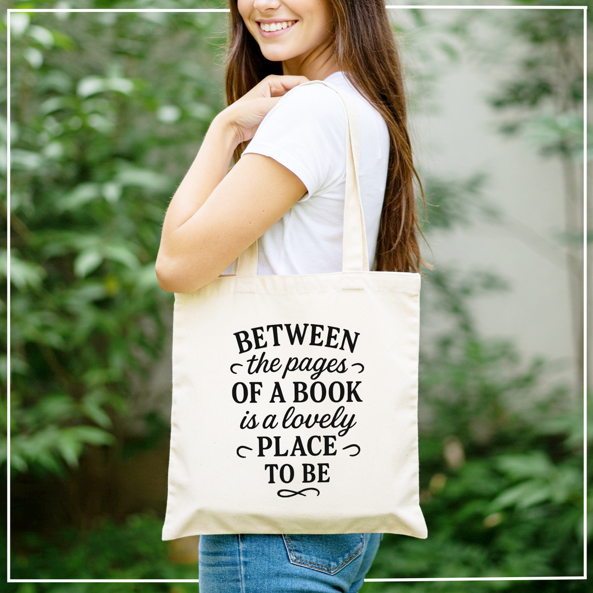 Bookstore Canvas Tote Bags with Literary Quote – Eco-Friendly Cotton Book Lover Bag