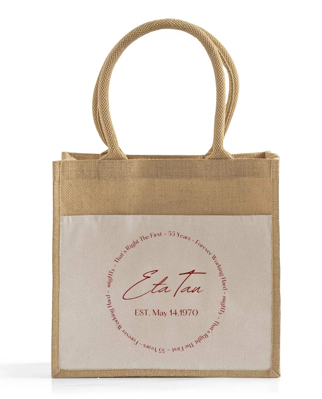 Personalized Jute Tote Bags with Custom Logo