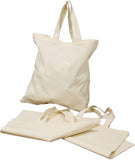 12 Eco Pack Color Handles Cotton Tote Bags, Eco-Friendly Cheap Totes