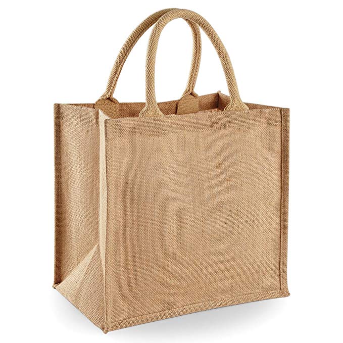 Medium Size Burlap Jute Tote Bags BB02