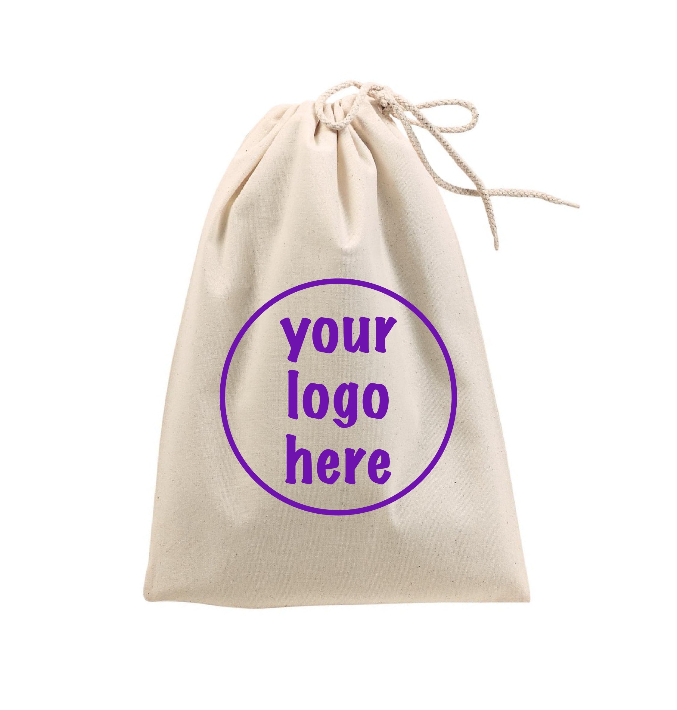 Custom Printed Cotton Drawstring Bags with Logo, Personalized Bag Bulk ...