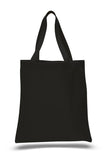 Black Color Heavy Canvas Tote Bags with Bottom Gusset 