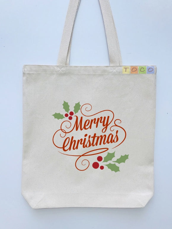 Christmas Gift Canvas Tote Bags CG02