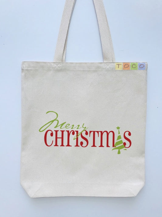 Christmas Gift Canvas Tote Bags