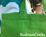Lime Green Color Heavy Duty Canvas Tote Bags in Bulk, Shipping Grocery Totes Wholesale