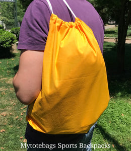 Wholesale Economy Cotton Drawstring Backpacks, Reusable Sports Bags DB02