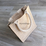 Small Size Burlap Jute Tote Bags BB01