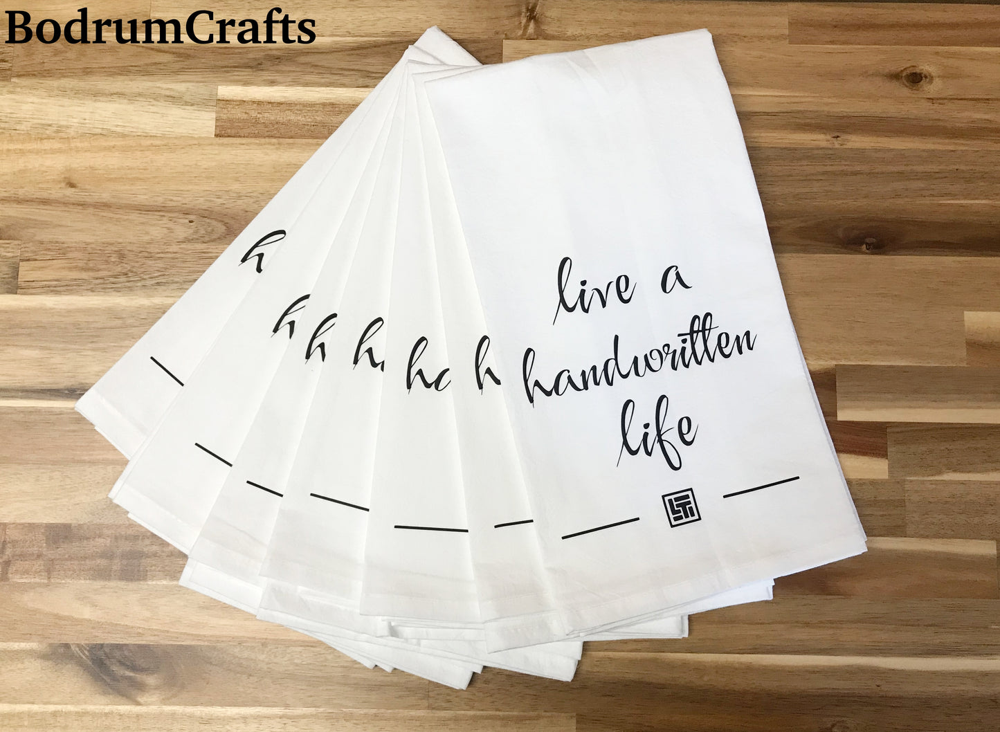 Custom Printed Monogrammed Flour Sack Tea Towels, Kitchen Dish Towel SetPersonalized Flour Sack Tea Towels Wholesale
