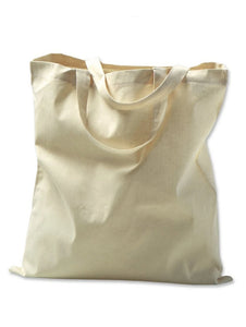 Organic Natural Cotton Tote Bags, Plain Totes with Gusset