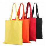 12 Eco-Pack Reusable Cotton Tote Bags, Assorted Mix Color wholesale