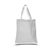 12 Eco Pack Heavy Duty Plain Canvas Tote Bags, Flat, Standard Size