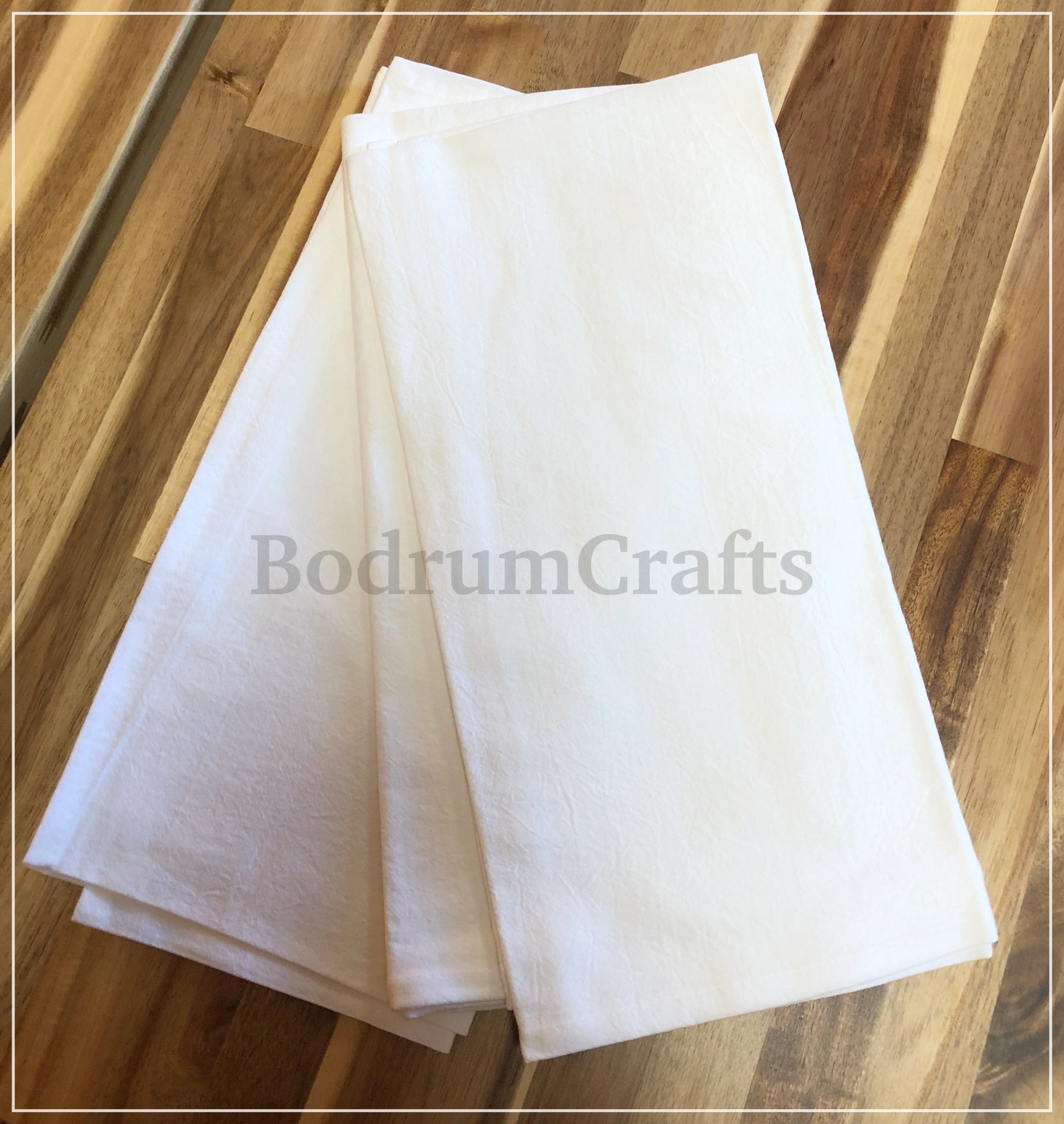 Wholesale Plain Flour Sack Towels, Cotton White Tea Towels in Bulk