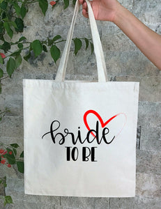 Personalized Wedding Canvas Gift Tote Bags, Bride, Bridesmaid Gift Bags, PWB15 bride to be