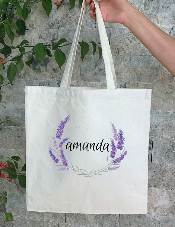 Personalized Wedding Canvas Gift Tote Bags, Bride, Bridesmaid Gift Bags