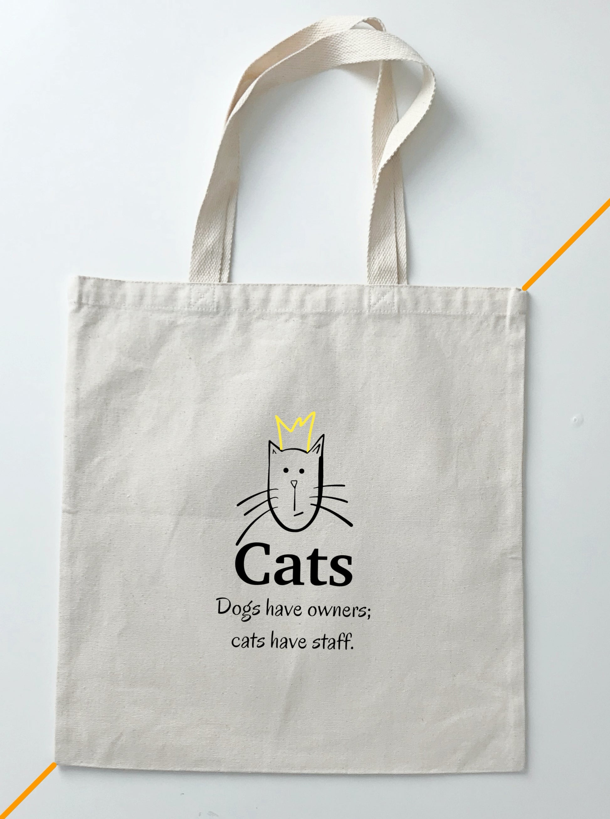 Cat Design Printed Canvas Tote Bags BodrumCrafts