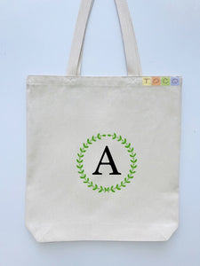 Monogrammed Canvas Tote Bags, MB06