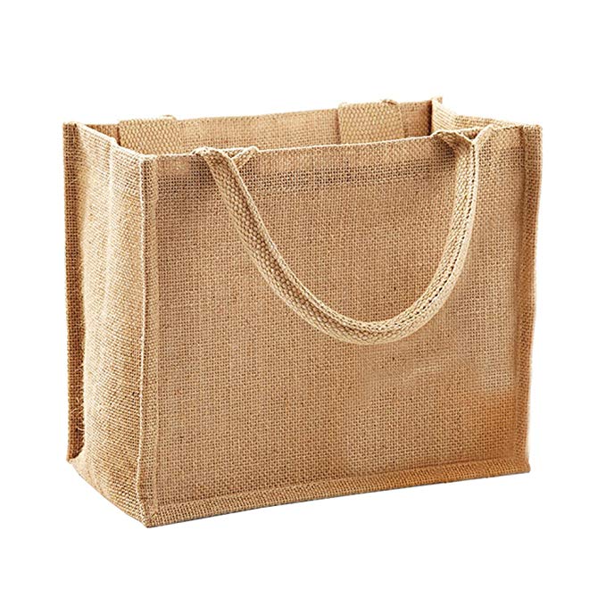 wholesale Large Size Burlap Jute Tote Bags, Shopping Grocery Totes, BNL01