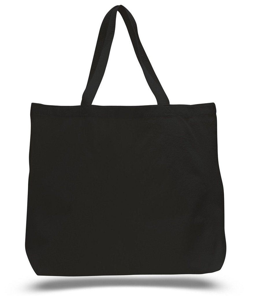 Bsfming Canvas Tote Bag, Cotton Blank Canvas Bags with Handle, Heavy Duty  Tote Bag for Women(BLACK)