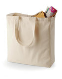 Weekend Shopper Canvas Tote Bags TBW01 (10-1/2"W x 14"H x 5"D)