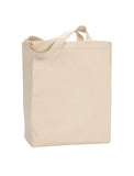 Heavy Canvas Tote Bags with Gusset, Medium Size