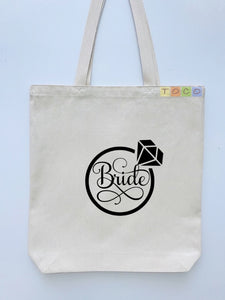 Bride Canvas Tote Bags BB11