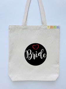 Bride Canvas Tote Bags BB13