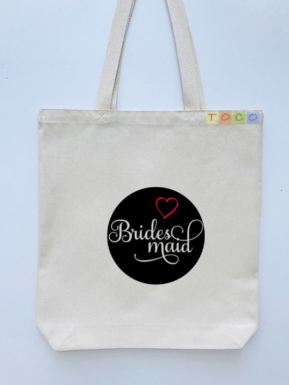 Bridesmaid Canvas Tote Bags BB16