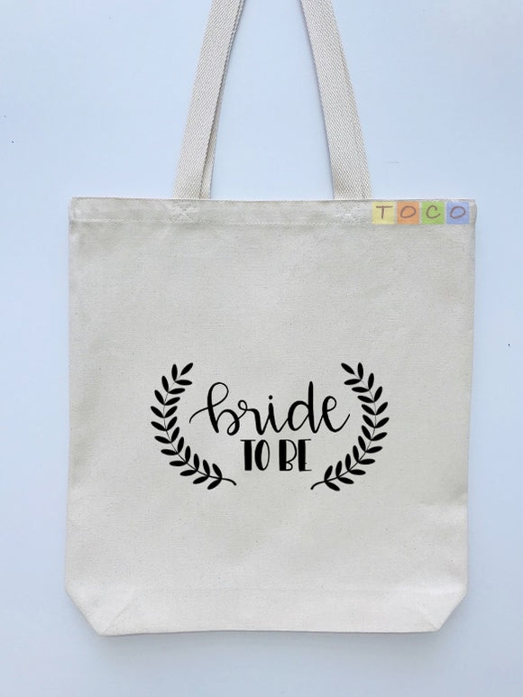 Bride To Be Canvas Tote Bag BB02