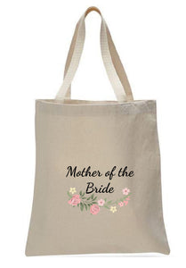 Wedding Canvas Gift Tote Bags, Party Gifts, Mother of the Bride, WB38