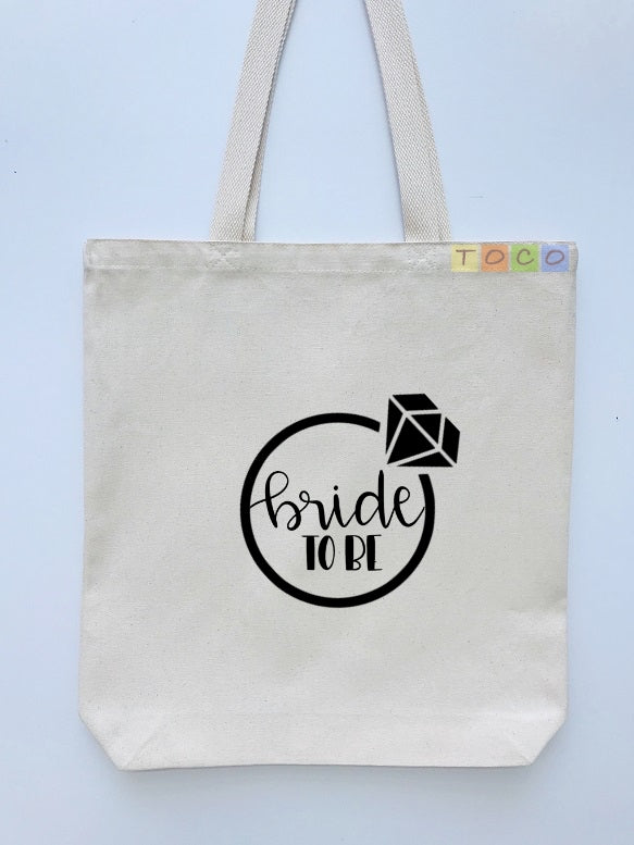 Bride To Be Canvas Tote Bags BB09