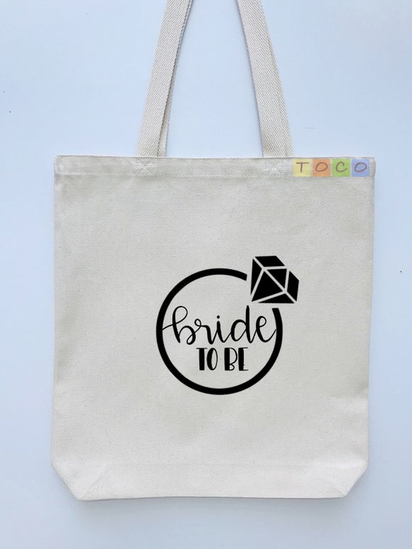 Bride To Be Canvas Tote Bags BB09