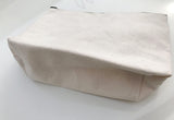 wholesale 8" Canvas Fabric Zipper Pouch Bags with Gusset, Cosmetic Makeup Bags
