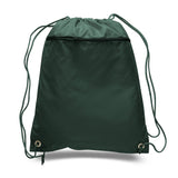 Mytotebags wholesale Polyester Sports Drawstring Backpack with Front Zippered Pocket