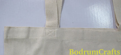 Wholesale Rectangular Heavy Canvas Tote Bags, Full Gusset Grocery Shopper Totes in Bulk