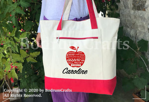 Personalized Teacher Bags, End of Year Teacher Gifts Totes