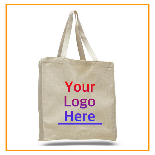 Custom Tote Bags with Logo, Personalized Canvas Totes with Name, Large Size, Your Photo Printing, Promotional Tote, Bag Bulk