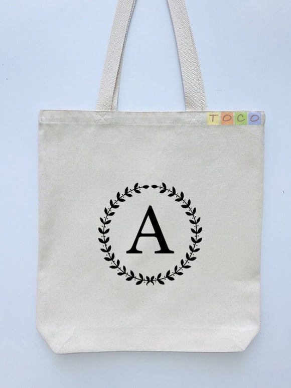 Personalized Monogrammed Canvas Tote Bags, MB01