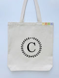 Personalized Monogrammed Canvas Tote Bags, MB01