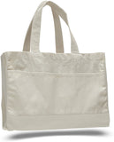 Large Size Heavy Canvas Shopping Grocery Tote Bags, Large Front Pocket