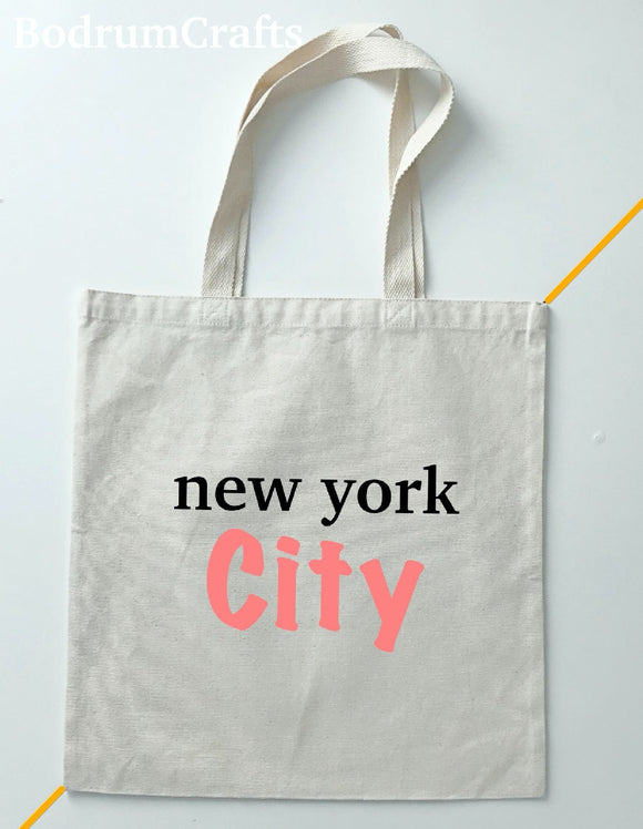 New York City Canvas Tote Bags Art, Custom Gifts Totes for Women, Cities Design Print Bag Gifts