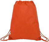 orange Wholesale Budget Friendly Non-Woven Drawstring Bags,Backpacks