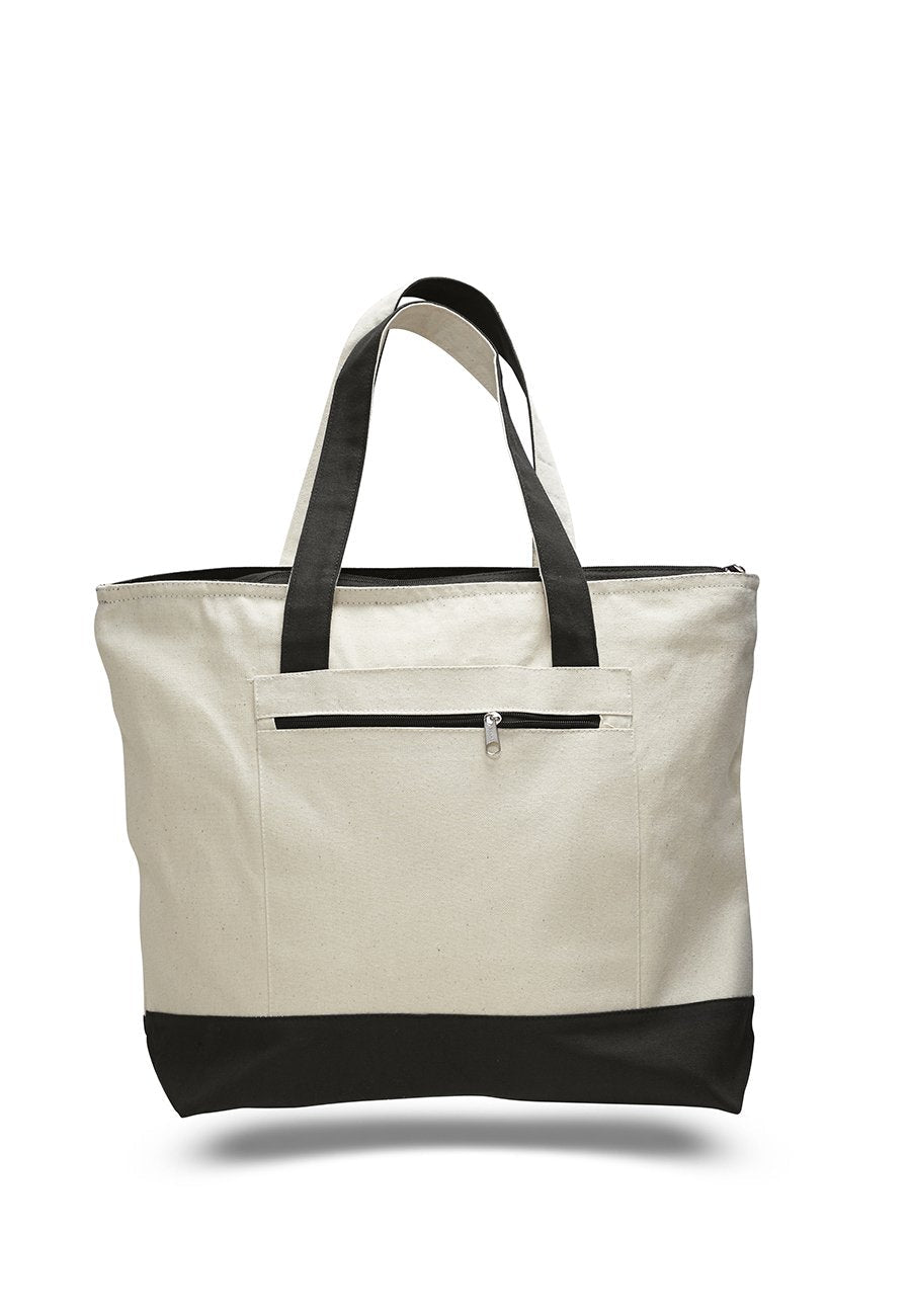 Canvas Zipper Tote Bags TB22
