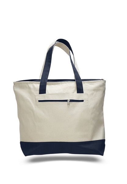 Canvas Zipper Tote Bags TB22