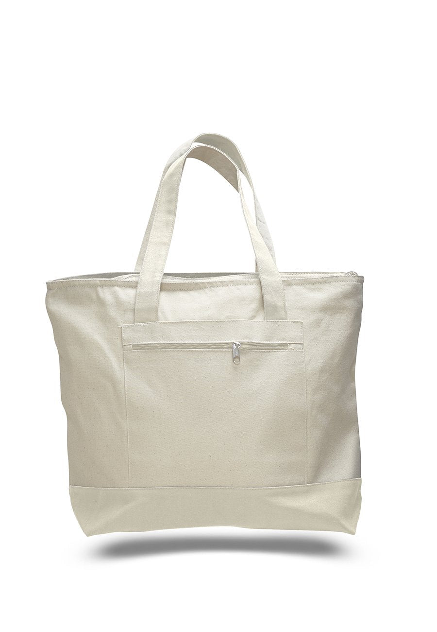 Canvas Zipper Tote Bags TB22