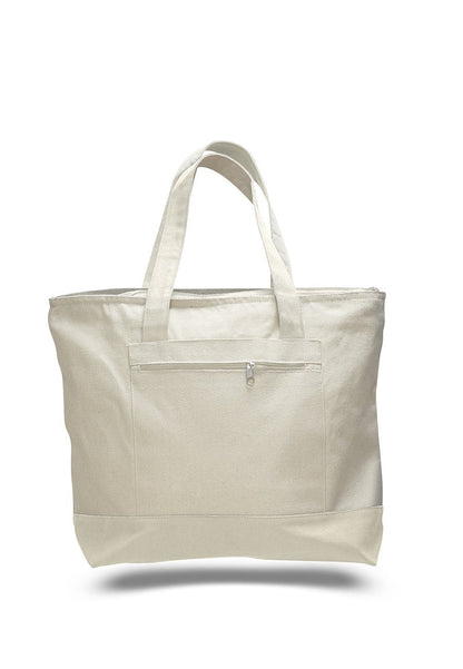 Canvas Zipper Tote Bags TB22