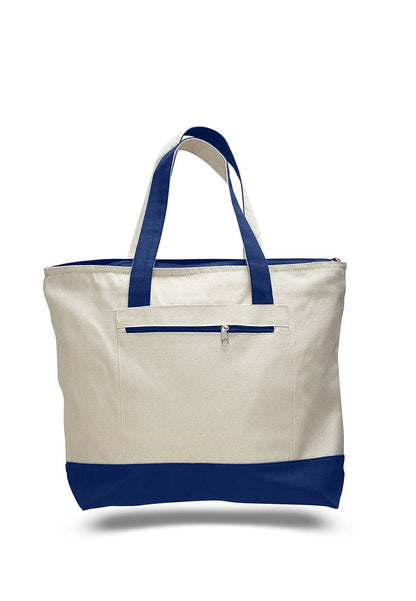 Canvas Zipper Tote Bags TB22