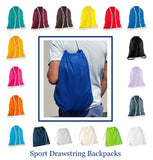 Large Size Cotton Drawstring Backpacks Wholesale