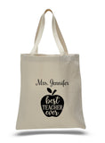 Personalized Teacher Tote Bags, Graduation Teachers Gifts, Canvas Totes TB116