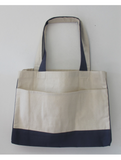 Large Size Heavy Canvas Shopping Grocery Tote Bags, Large Front Pocket